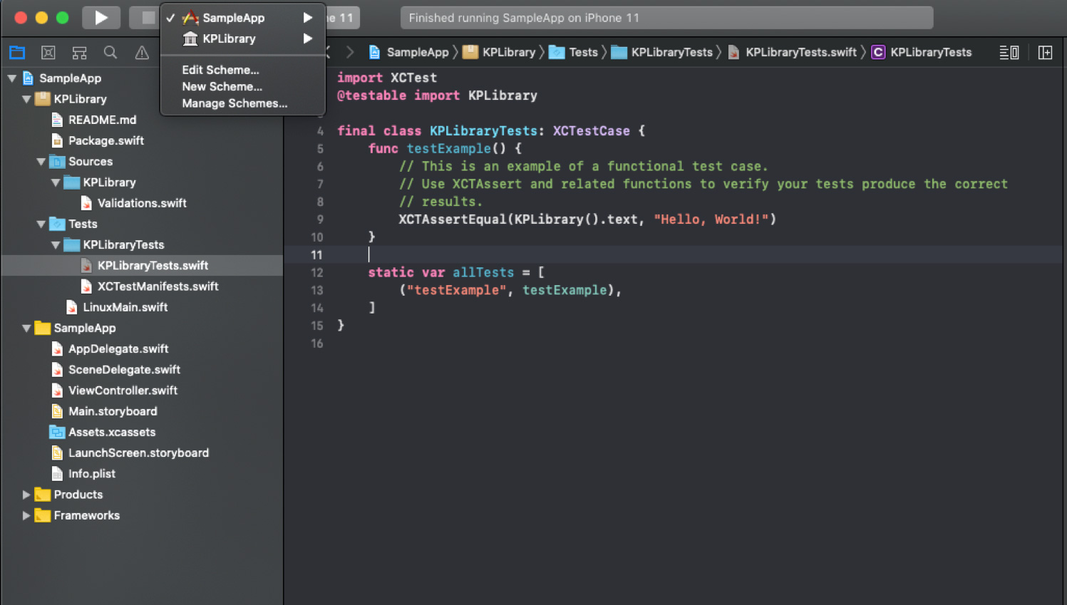 Swift Package with Xcode